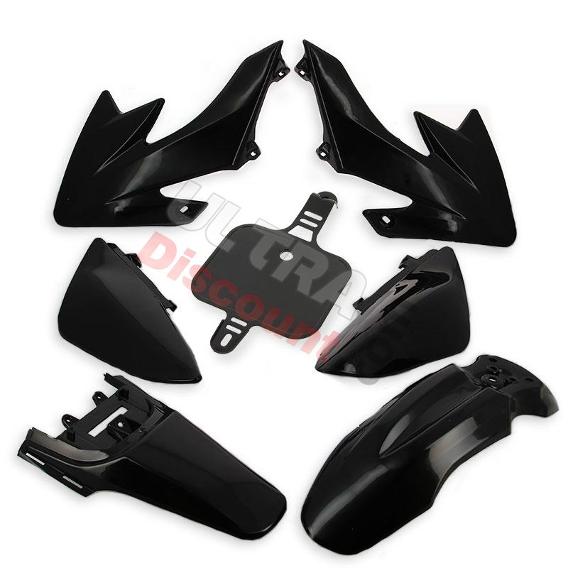 Verkleidung anbringend dirt bike CRZ, schwarz, Ersatzteile Dirt bike
