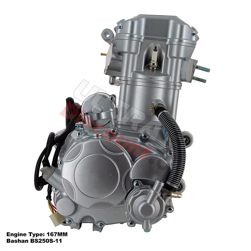 Motor komplett 167MM für Quad Bashan 250 ccm (BS250S-11), Ersatzteile Bashan 250cc BS250S11