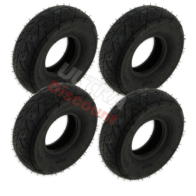 Straßenreifensatz (4 Stk) für pocket quad (3.00-4), Pocket quad Teile