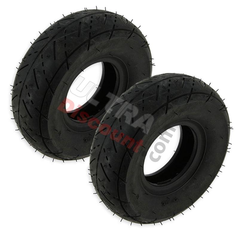 Straßenreifensatz (2 Stk) für pocket quad (3.00-4), Pocket quad Teile