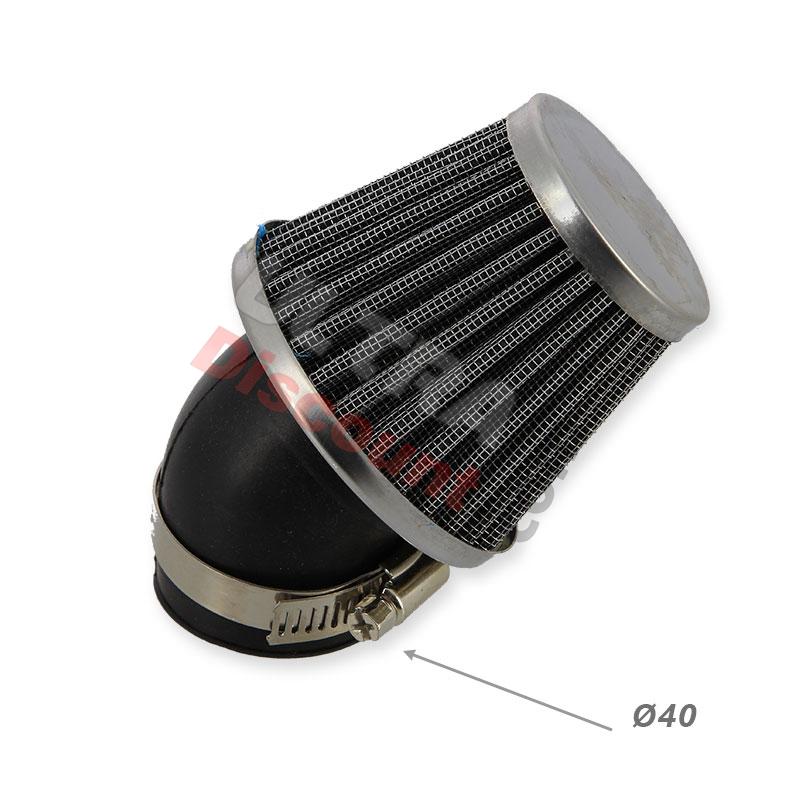 Luftfilter gekröpft für Bashan Quad 200ccm (BS200S-3, Ø:40mm), Bashan 200cc BS200S3 Teile