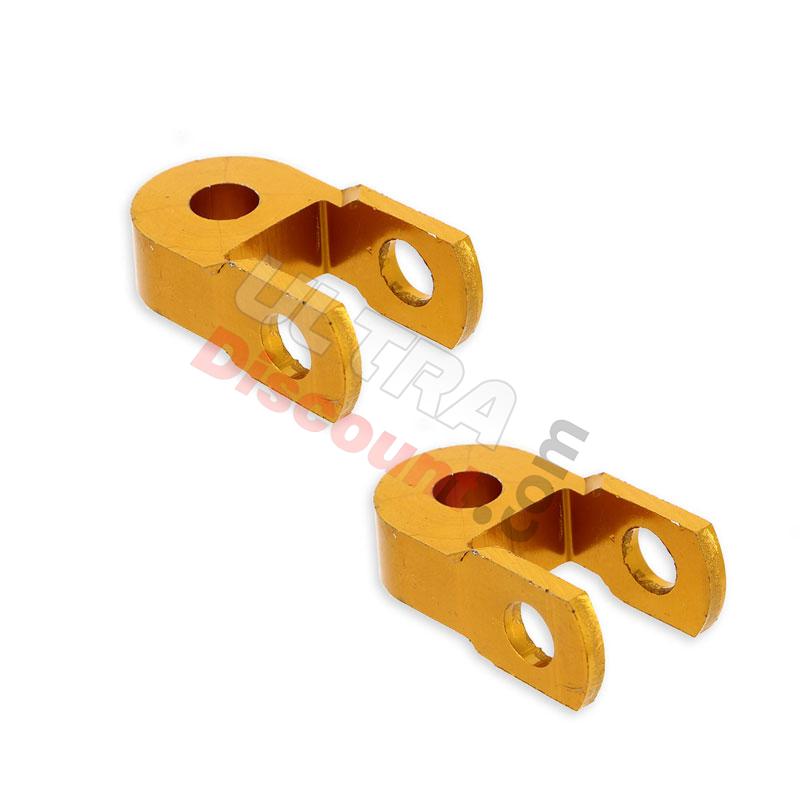 2 Verlängerung für Stoßdämpfer dirt bike (3 cm, gold), Ersatzteile Dirt bike