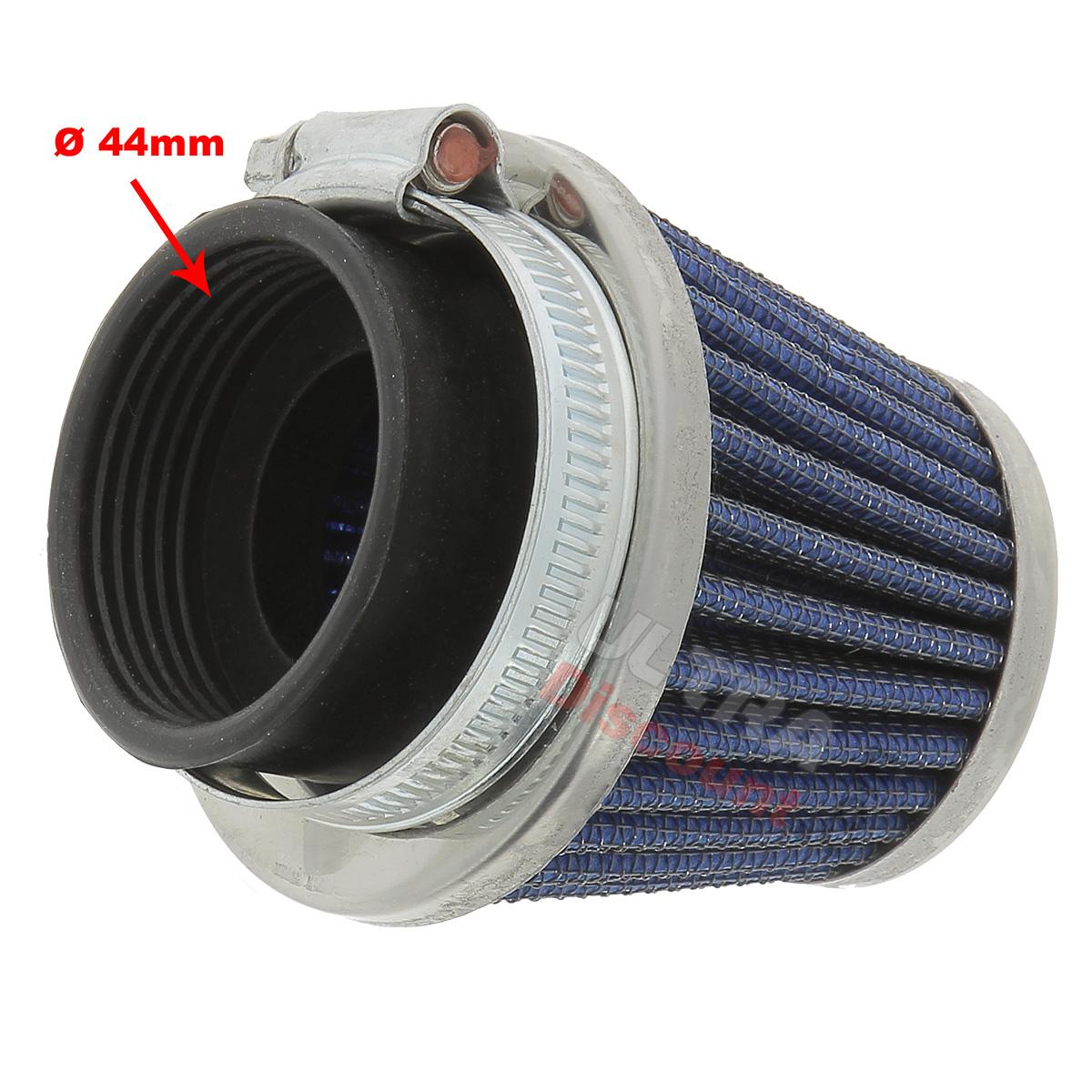 Power Luftfilter Dirt Bike Ø44mm (Blau), Ersatzteile Dirt bike