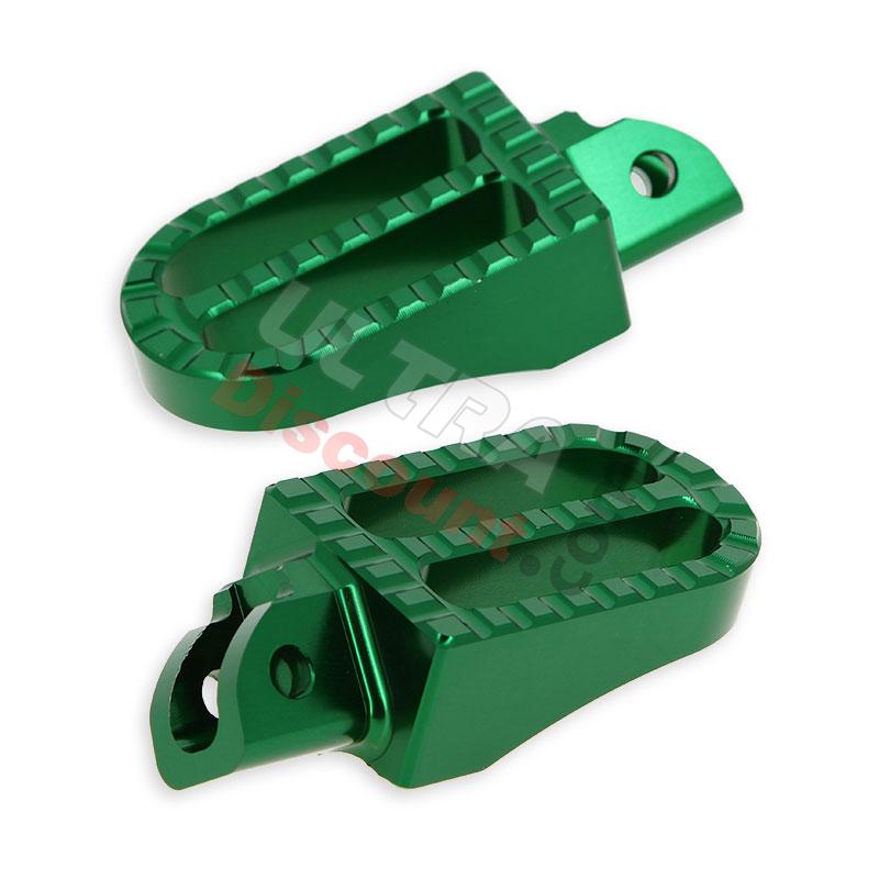 Fußrasten aus Aluminium Tuning für YAMAHA PW80, grün, Ersatzteile YAMAHA PW80 Fußrasten aus Aluminium Tuning für YAMAHA PW80, grün, Ersatzteile YAMAHA PW80