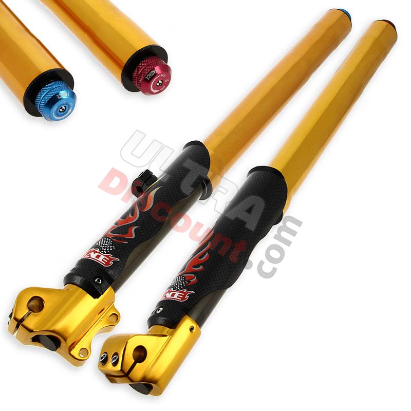 Gabelholme FASTACE 600mm, 12mm Radachsen - Gold, Ersatzteile Dirt bike