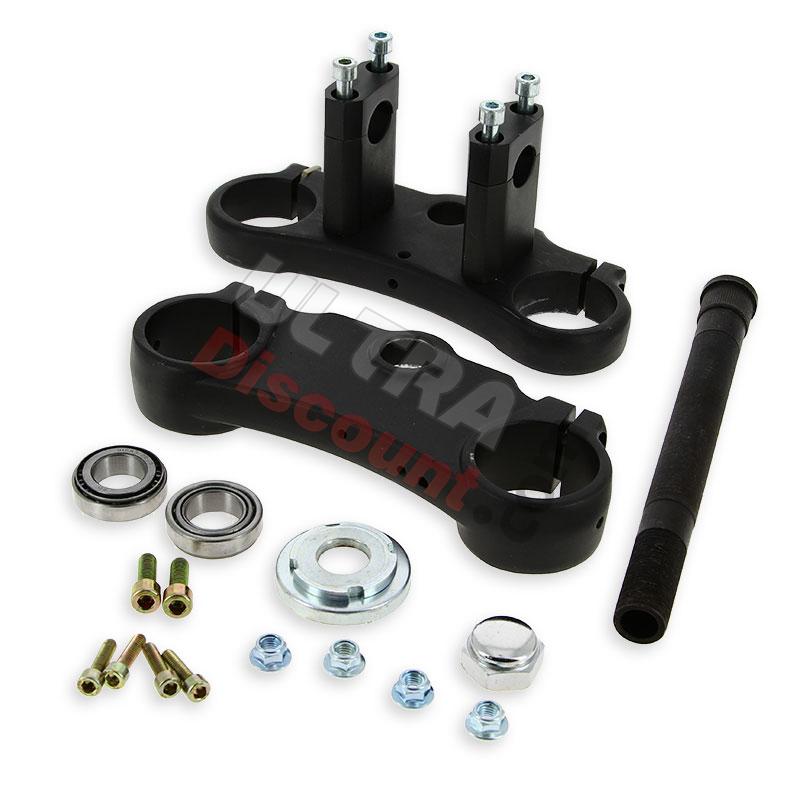 Gabelbrücke komplett 48x48x160  für dirt bike - SCHWARZ, Ersatzteile Dirt bike