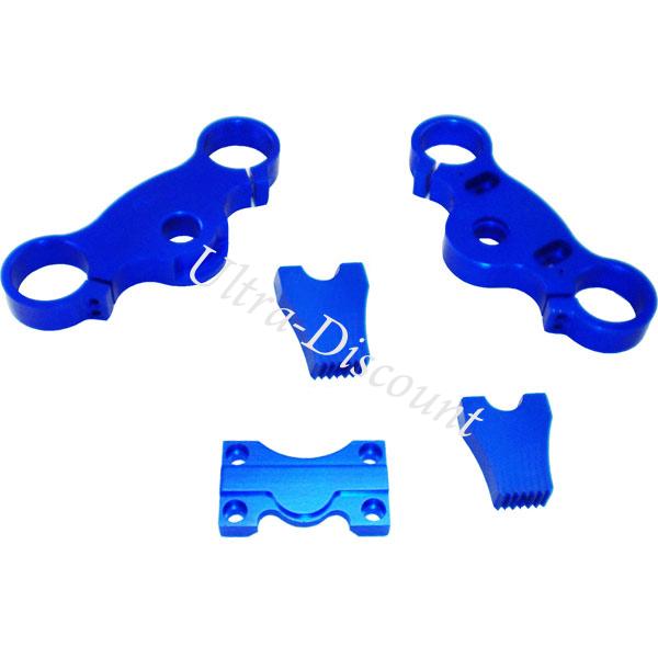 Gabelbrücke Tuning  für dirt bike, blau, Ersatzteile Dirt bike