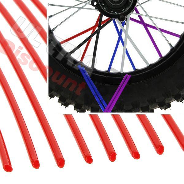 Radspeichen abdeckung für dirt bike (12 St) - ROT, Ersatzteile Dirt bike