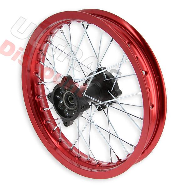 Felge hinten 14'', rot, für dirt bike AGB30 (Ø : 15mm,Typ 4), Ersatzteile Dirt bike