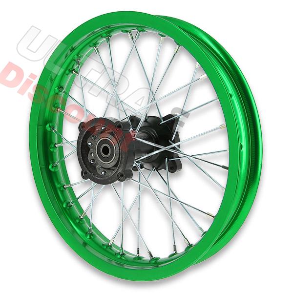Felge hinten 14', grün, für dirt bike AGB30 (Typ 4), Ersatzteile Dirt bike