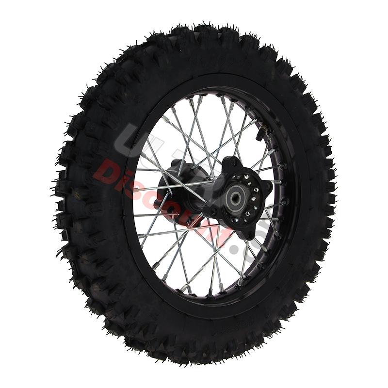 Rad hinten 12', schwarz, für dirt bike AGB29, Ersatzteile Dirt bike