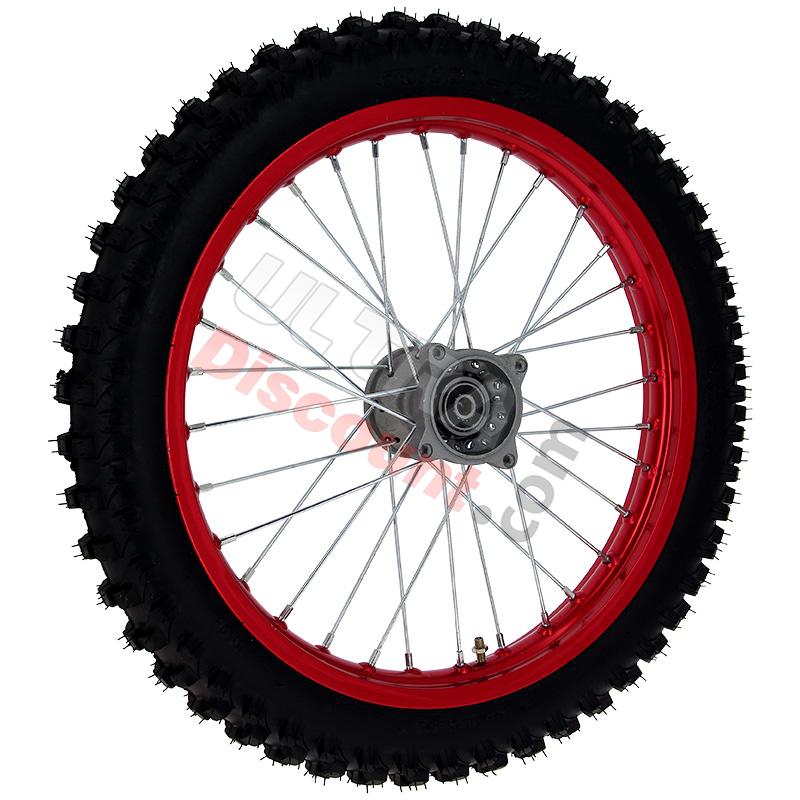 Rad vorn 17'', für dirt bike AGB 30 - Rot, Ersatzteile Dirt bike Rad vorn 17'', für dirt bike AGB 30 - Rot, Ersatzteile Dirt bike