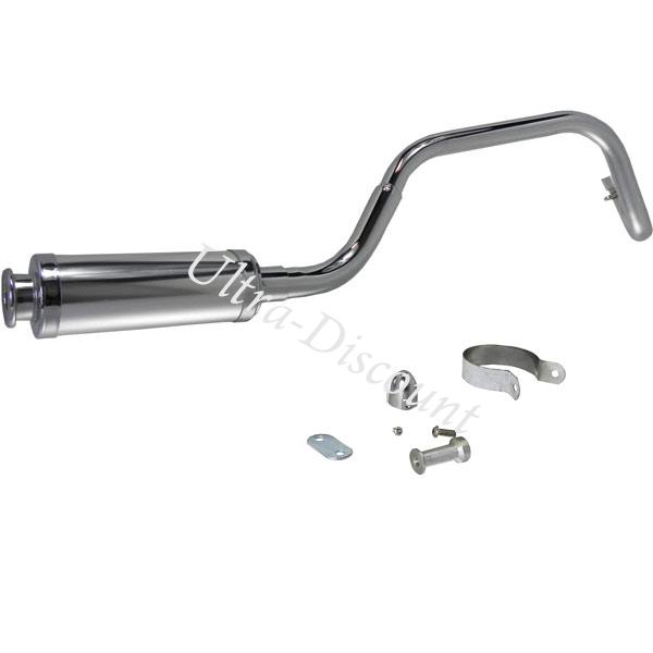 Auspuff dirt bike UD Racing chrom typ 2, Ersatzteile Dirt bike
