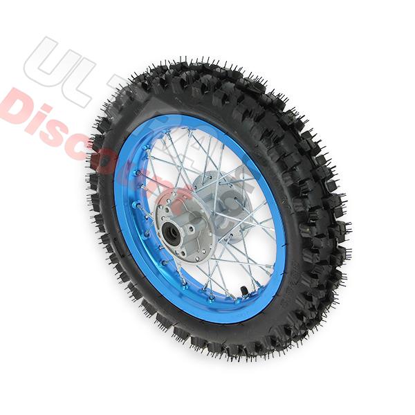 Rad hinten 12'', Hellblau (Spikes 12 mm) für dirt bike AGB27, Ersatzteile Dirt bike Rad hinten 12'', Hellblau (Spikes 12 mm) für dirt bike AGB27, Ersatzteile Dirt bike