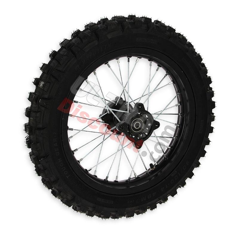 Rad hinten 14', schwarz, für dirt bike AGB30, Ersatzteile Dirt bike Rad hinten 14', schwarz, für dirt bike AGB30, Ersatzteile Dirt bike