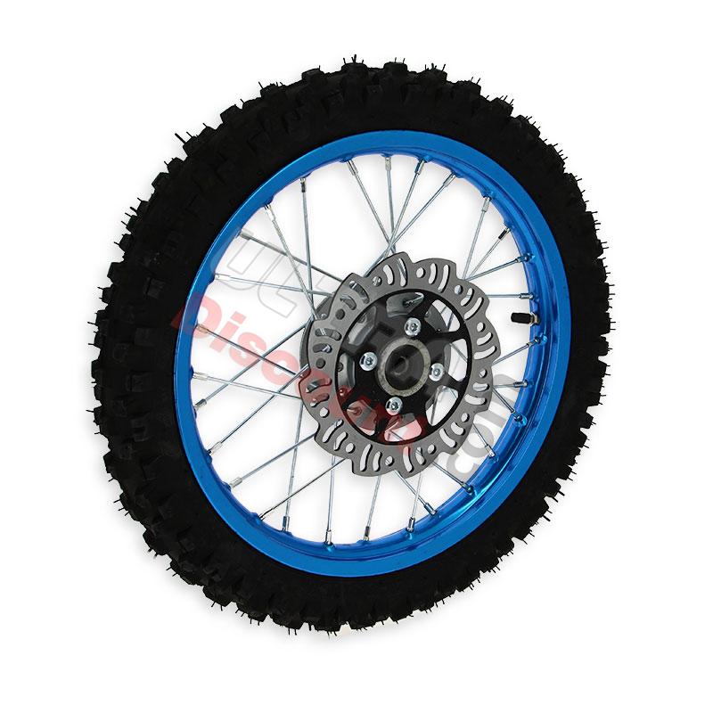 Rad vorn 14'', blau, (Spikes 10 mm) für dirt bike AGB27, Ersatzteile Dirt bike Rad vorn 14'', blau, (Spikes 10 mm) für dirt bike AGB27, Ersatzteile Dirt bike