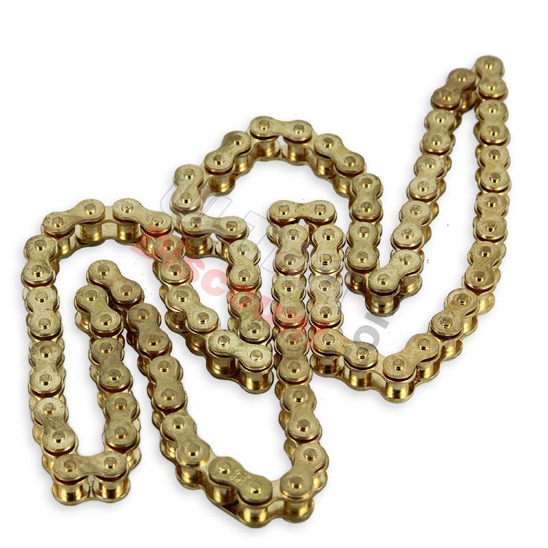 Kette, gold, 48 Glieder, Typ 420 für dirt bike, Ersatzteile Dirt bike