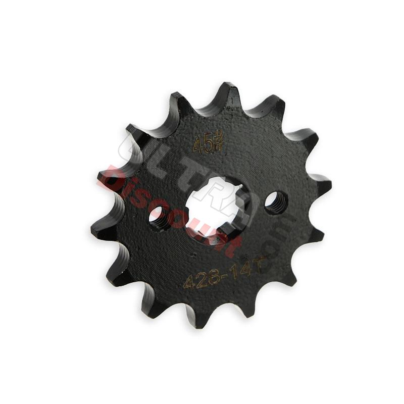 Ritzel, verstärkt, 14 Zähne für Dirt Bike (428 : Ø:17mm), Ersatzteile Dirt bike
