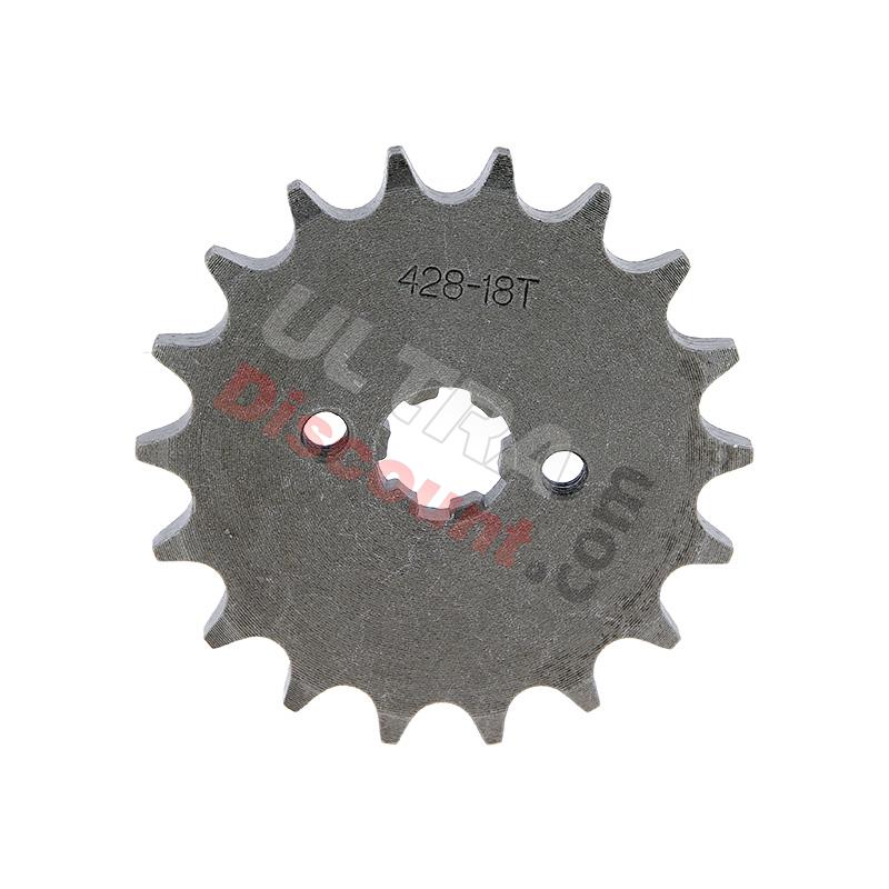 Ritzel, verstärkt, 18 Zähne für dirt bike (428 : Ø:17mm), Ersatzteile Dirt bike