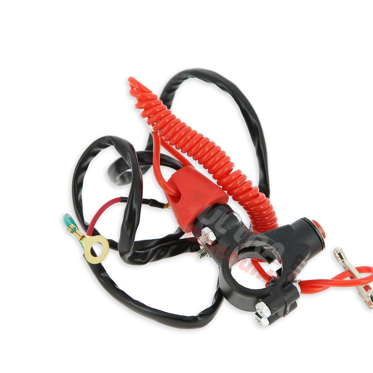 Ausschalter Automatik für pocket bike, Rot, Ersatzteile Pocket bike