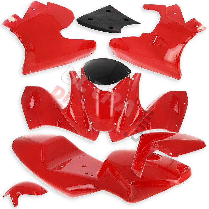 Verkleidung für pocket bike 47 49 ccm rot, Ersatzteile Pocket bike