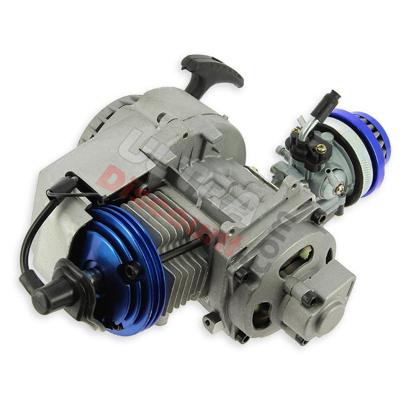 Komplett Motor UD Racing 53cc für pocket bike - BLAU, Nitro Motorradteile Komplett Motor UD Racing 53cc für pocket bike - BLAU, Nitro Motorradteile