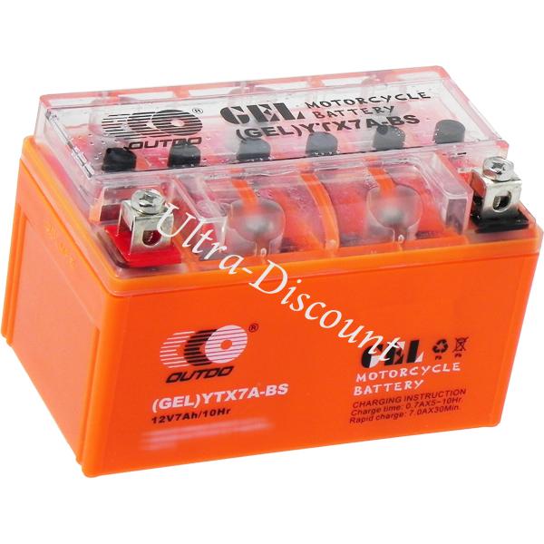 Gel-Batterie OUTDO für Skooter Jonway YY50QT-28A (150x85x92.5), Teile Motorroller Jonway