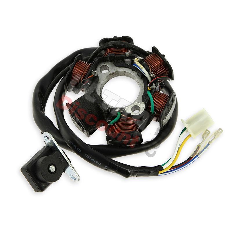 Zündung motoroller fur GY6  50 110 125 150cc motor für Ersatzteile Baotian BT49QT-7, Ersatzteile Baotian BT49QT-7
