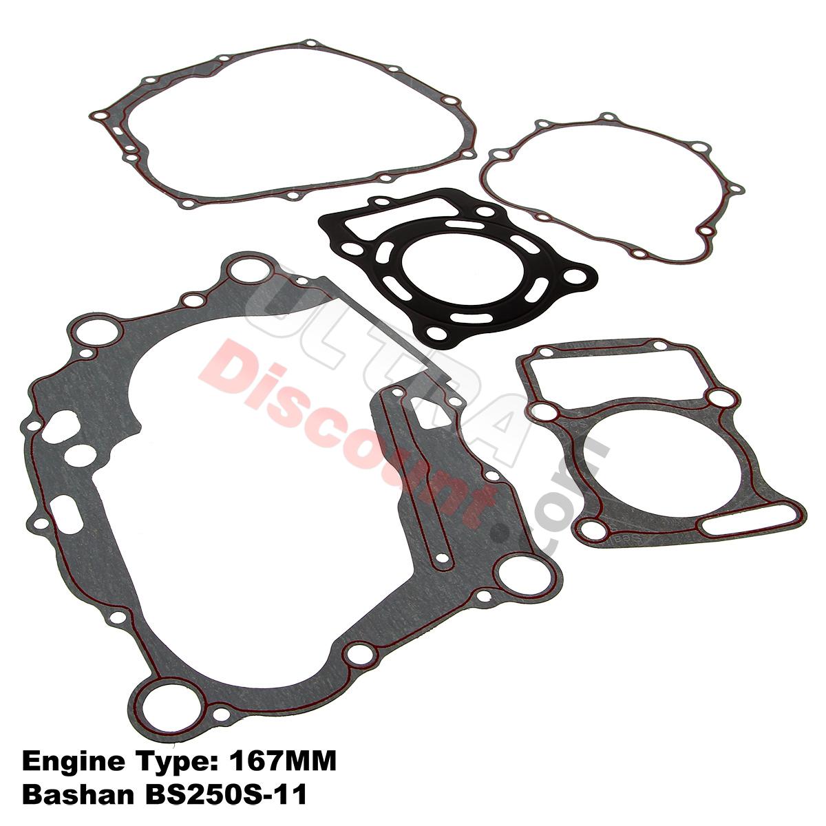 Dichtungssatz für Bashan 250 ccm (BS250S-11), Ersatzteile Bashan 250cc BS250S11 Dichtungssatz für Bashan 250 ccm (BS250S-11), Ersatzteile Bashan 250cc BS250S11