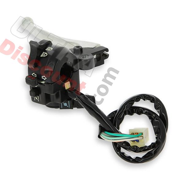 Lenkerschalter links für Dax 50 ccm bis 125 ccm - Schwarz und alu, Teile Dax Skymax Lenkerschalter links für Dax 50 ccm bis 125 ccm - Schwarz und alu, Teile Dax Skymax