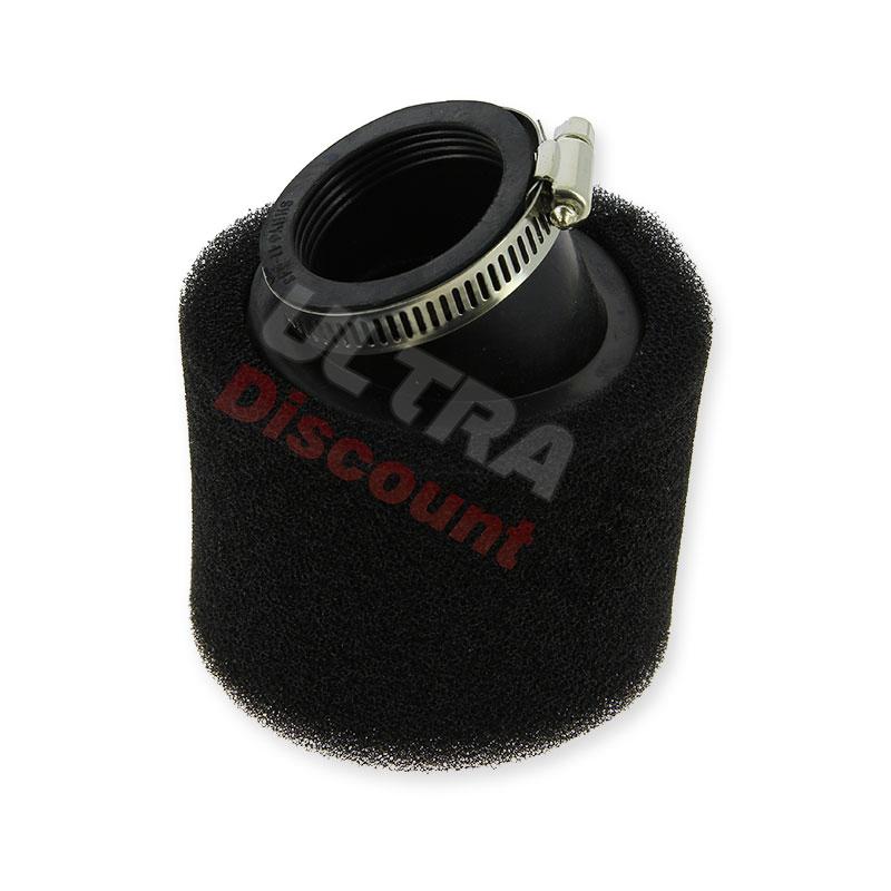 Luftfilter Doppelschaum mit Winkel 41-43 mm, schwarz, Ersatzteile Dirt bike