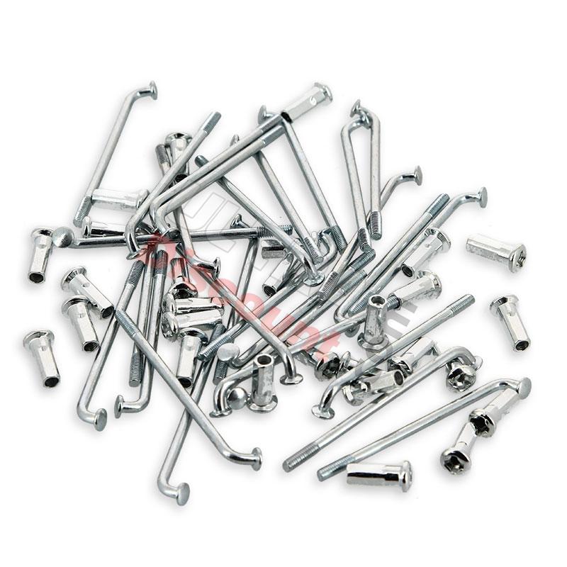 Radspeichen 32 Stk 140mm + Köpfe für 14' dirt bike Räder, Ersatzteile Dirt bike