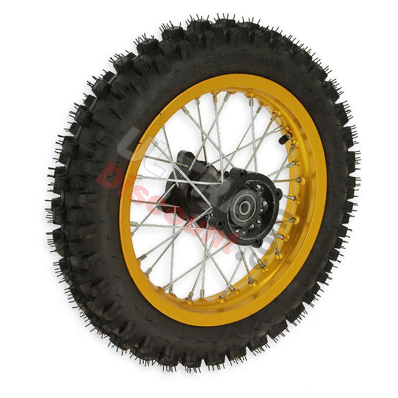 Rad hinten 12'', gold, für dirt bike AGB29, Ersatzteile Dirt bike Rad hinten 12'', gold, für dirt bike AGB29, Ersatzteile Dirt bike
