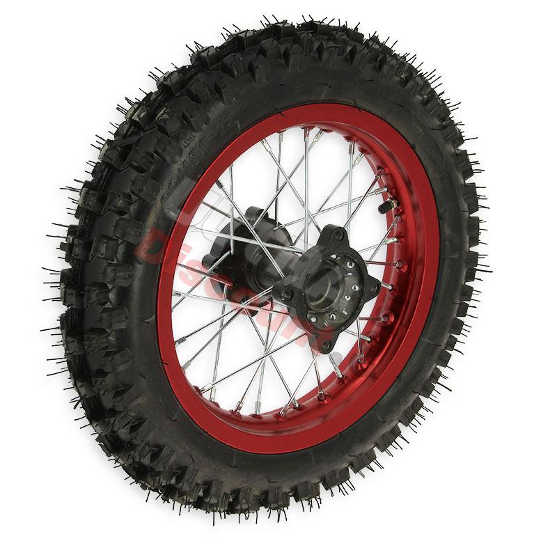 Rad hinten 12'', rot, für dirt bike AGB29, Ersatzteile Dirt bike