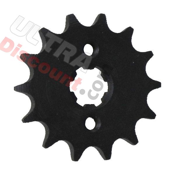 Ritzel, verstärkt, 14 Zähne für dirt bike (420 : Ø:20mm), Ersatzteile Dirt bike