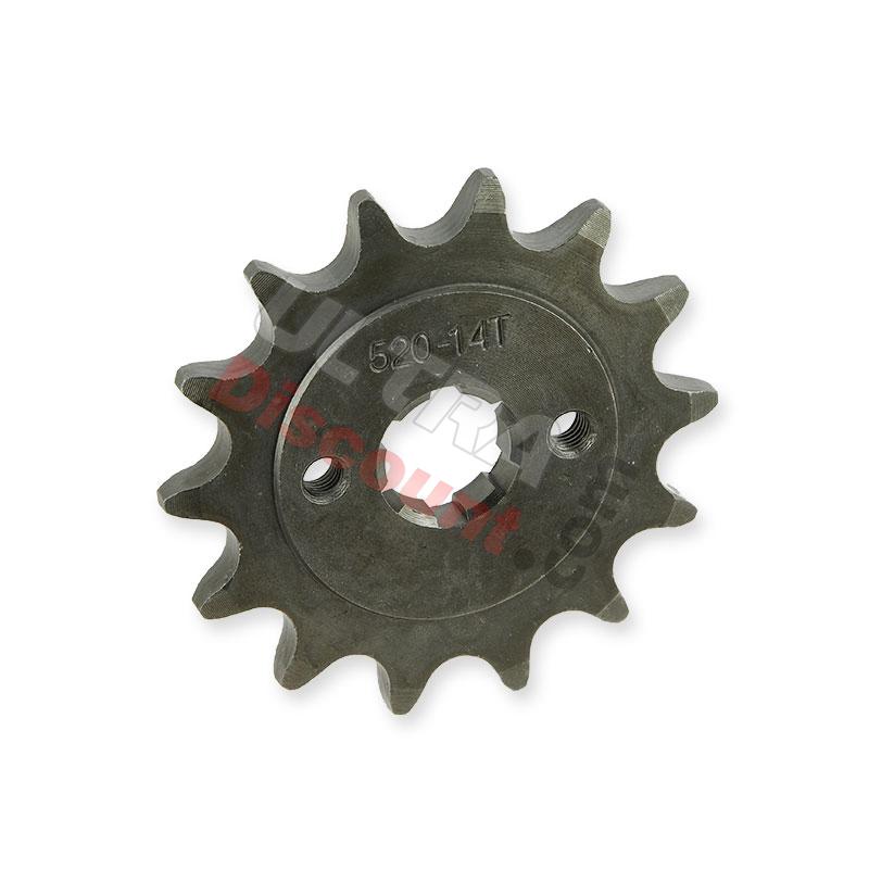 Ritzel 14 Zähne (520 : Ø:20mm) für Chinese ATV 200ccm, Ersatz Chinese Quad 200ccm Ritzel 14 Zähne (520 : Ø:20mm) für Chinese ATV 200ccm, Ersatz Chinese Quad 200ccm