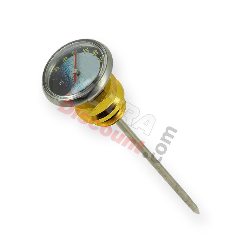 Ölstandmesser Tuning, gold + Thermometer, Ersatzteile Dirt bike