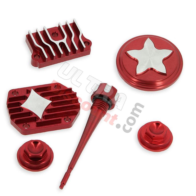 Dekor-Kit Tuning,rot, für dirt bike-Motor (Typ 2), Ersatzteile Dirt bike