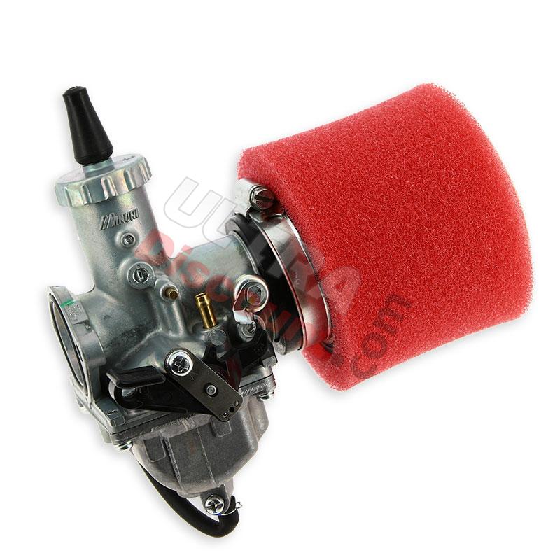 Vergaser Mikuni 30 cm + roter Filter für Monkey - Gorilla, Teile Monkey - Gorilla
