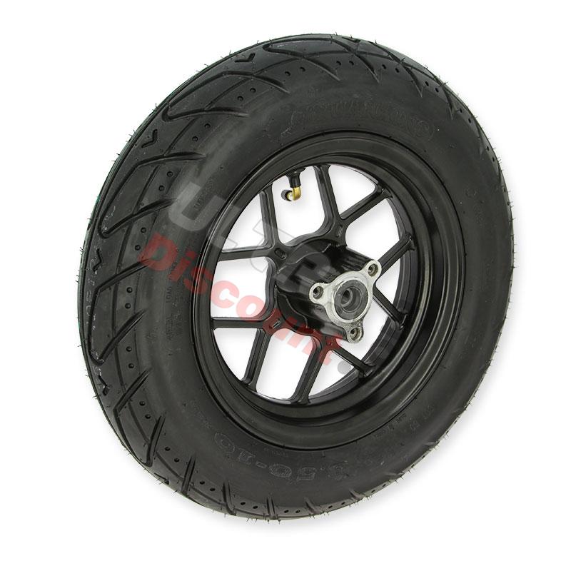 Rad vorn komplett 3.50-10 Schwarz, für Skyteam Skymini (Euro4 und Euro5), Teile Monkey - Gorilla Rad vorn komplett 3.50-10 Schwarz, für Skyteam Skymini (Euro4 und Euro5), Teile Monkey - Gorilla
