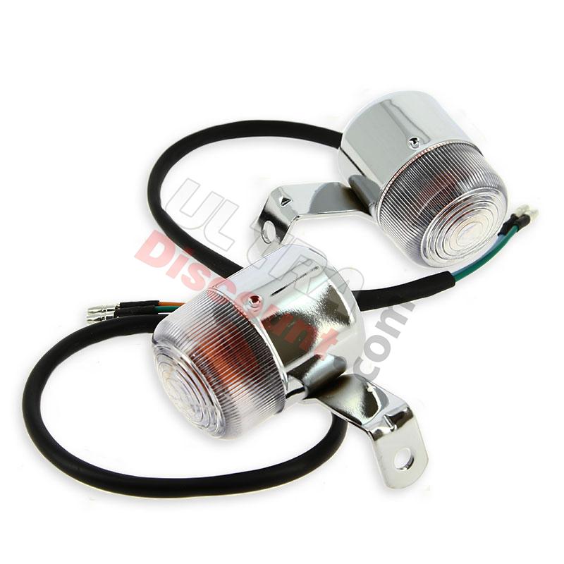 Blinker Tuning hinten-vorn für Pbr 50 ccm und 125 ccm Weiß, Teile PBR Skyteam ZB Honda