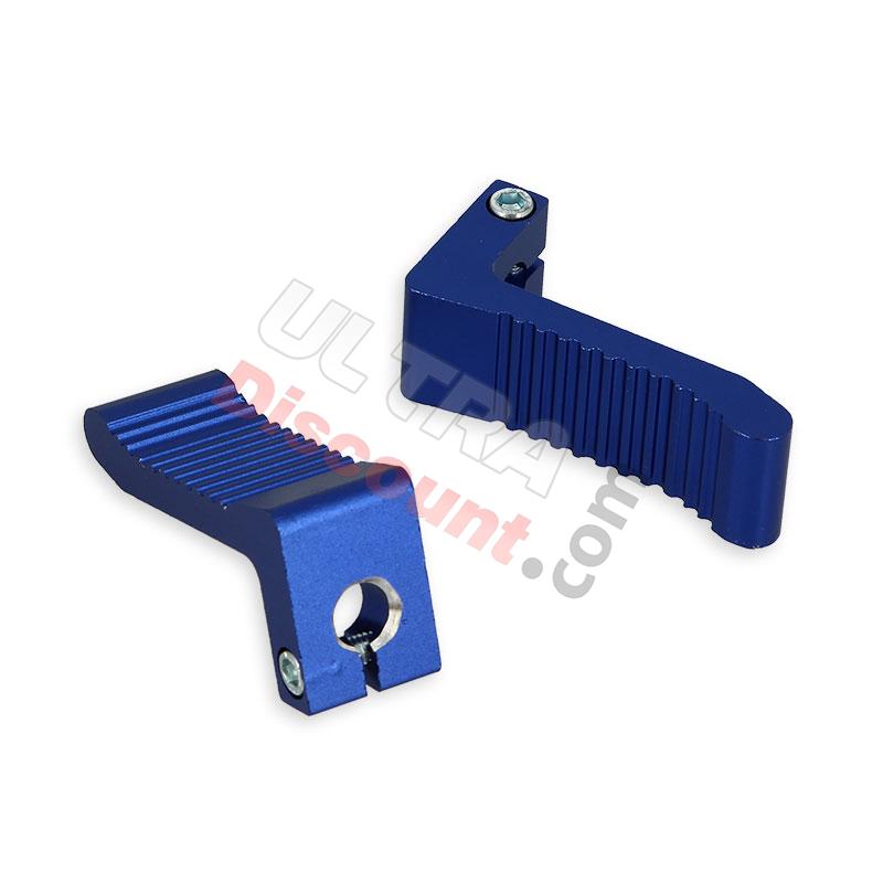 Fußrasten aus Alu, blau, Ersatzteile Pocket bike Fußrasten aus Alu, blau, Ersatzteile Pocket bike