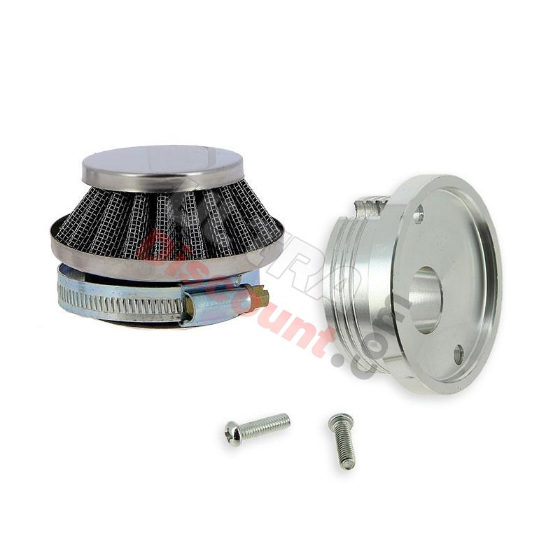 Filter - Luftfilter Topqualität + Adapter 40 mm, Nitro Motorradteile