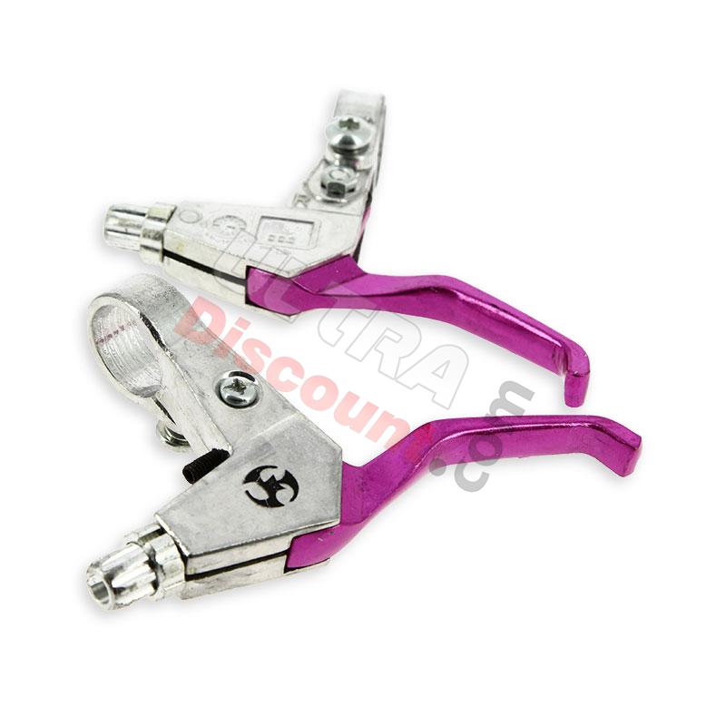 Griff - Bremsgriff aus Aluminium, violett, Ersatzteile Pocket bike Griff - Bremsgriff aus Aluminium, violett, Ersatzteile Pocket bike