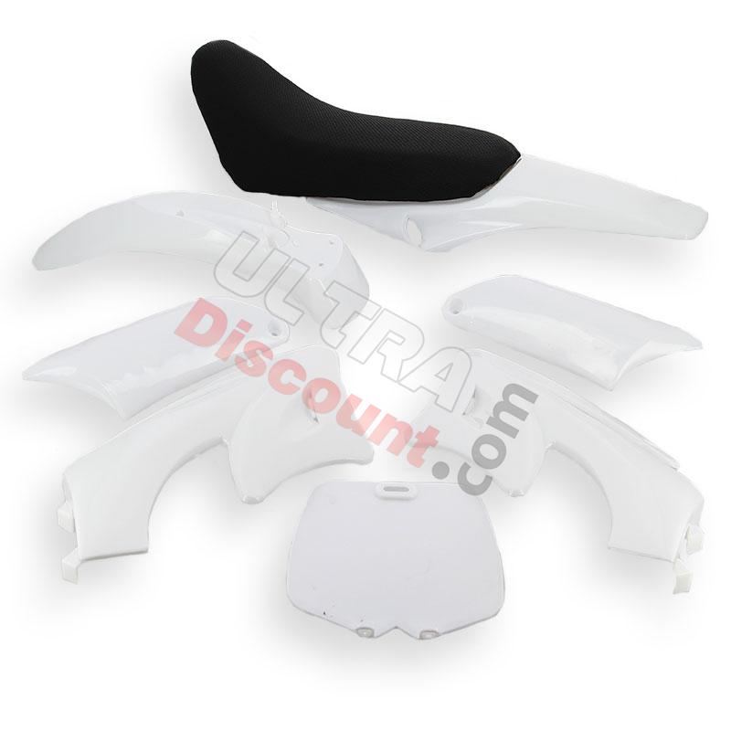 Verkleidung pocket bike cross Weiß (Typ 2), Pocket Cross Teile Verkleidung pocket bike cross Weiß (Typ 2), Pocket Cross Teile