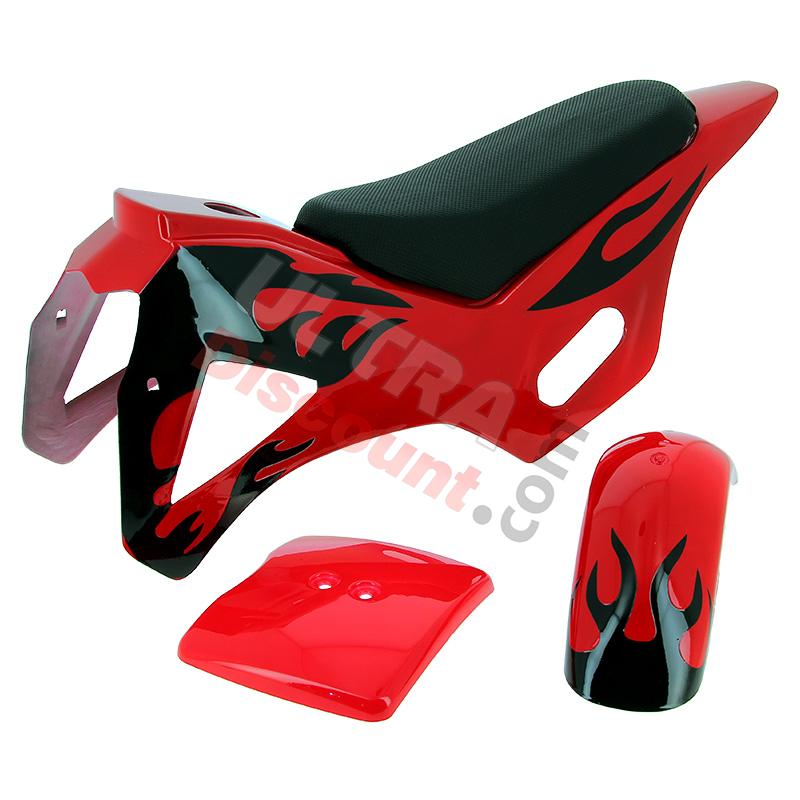 Verkleidung pocket bike cross, rot (Typ 1), Pocket Cross Teile Verkleidung pocket bike cross, rot (Typ 1), Pocket Cross Teile