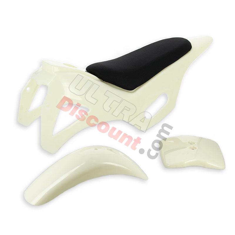 Weiße Verkleidung bereit zu malen pocket bike crossbike (Typ 1), Pocket Cross Teile Weiße Verkleidung bereit zu malen pocket bike crossbike (Typ 1), Pocket Cross Teile