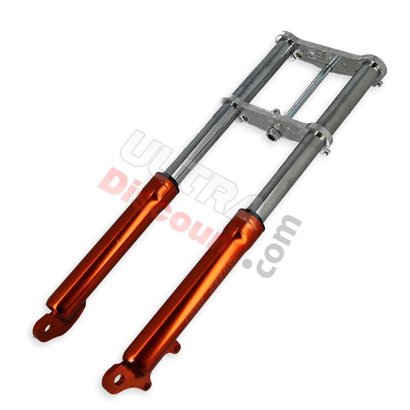 Gabel für pocket bike cross orange, Pocket Cross Teile Gabel für pocket bike cross orange, Pocket Cross Teile