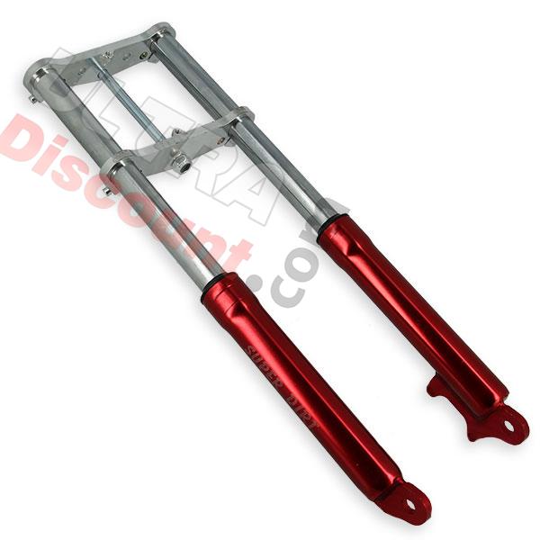 Gabel für pocket bike Supermotard rot, Teile Pockets Supermoto Gabel für pocket bike Supermotard rot, Teile Pockets Supermoto