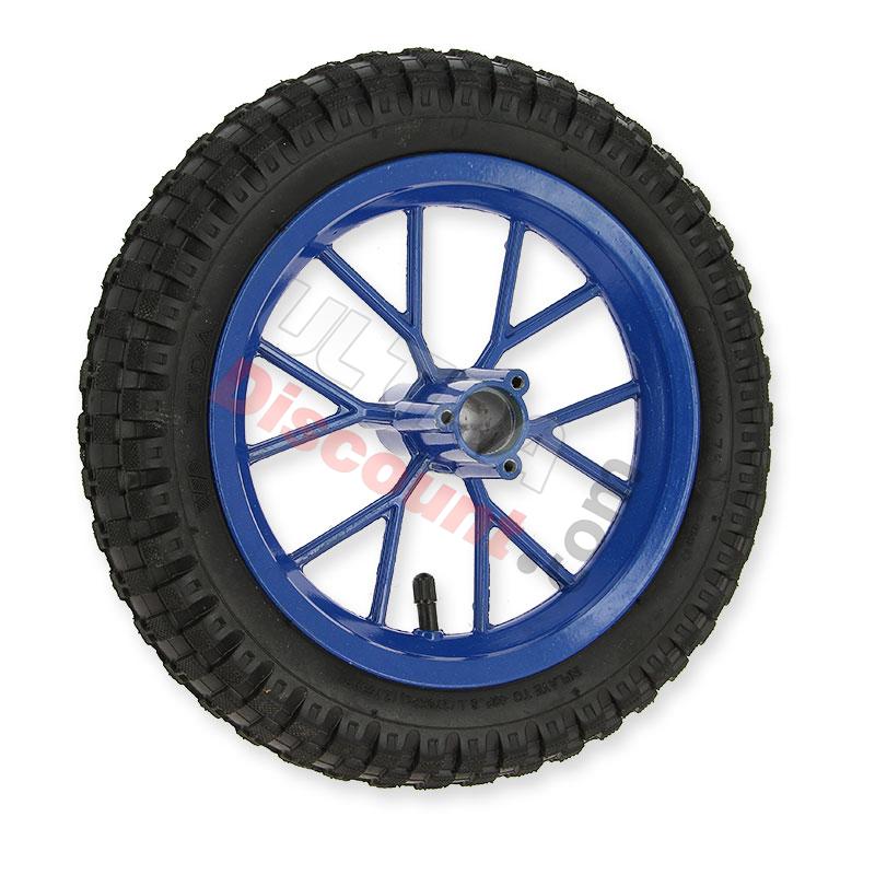 Komplettes Hinterrad für Pocket bike cross (8'' blau), Pocket Cross Teile